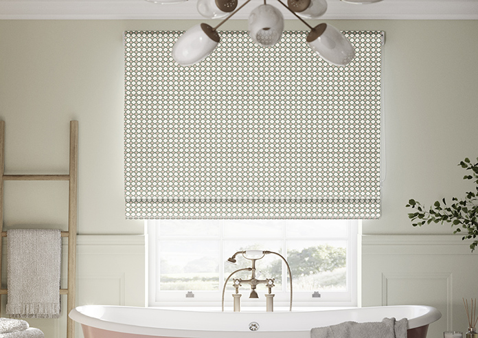 Adelaide, Checkers Rosies Pink - Roman Blind - Image 3